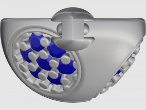 Cube of ball and Half ball pendants 3D प्रिंट मॉडल