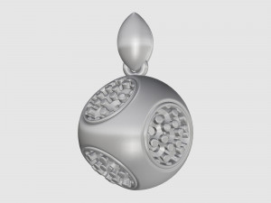 Cube of ball and Half ball pendants 3D प्रिंट मॉडल