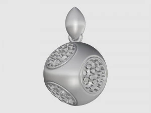 Cube of ball and Half ball pendants 3D Print Model