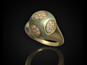 Half ball ring 3D-printmodel