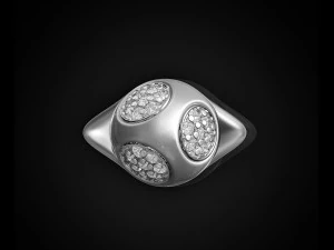 Напівкулькове кільце 3D Принт Модель