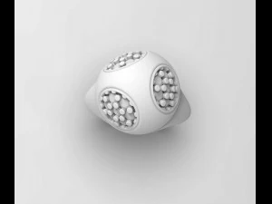 Напівкулькове кільце 3D Принт Модель