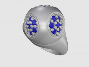 Half ball ring 3D Baskı Modeli