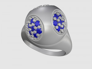 Half ball ring 3D Baskı Modeli