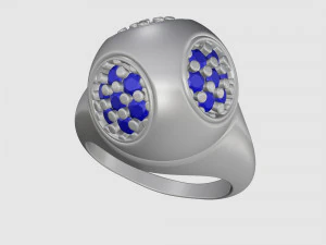 Напівкулькове кільце 3D Принт Модель