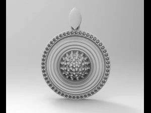 Вихор із центральною кулькою з дорогоцінних каменів 3D Принт Модель