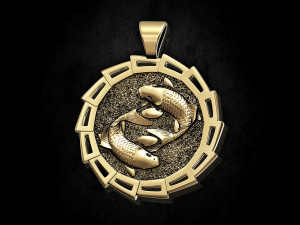 Yin Yang-Crap fishes pendant 3D Принт Модель