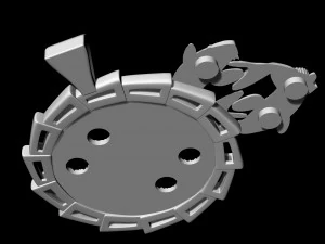 Yin Yang-Crap fishes pendant 3D Print Model