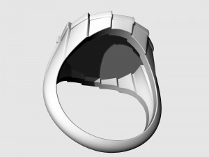 Yin Yang-Carp fishes Ring 3Dプリントモデル