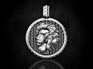 Lion Zodiac pendant 3D Print Model