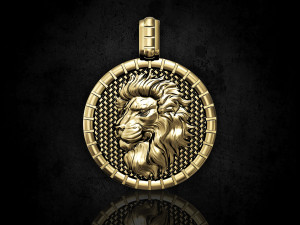 Lion Zodiac pendant Modèles 3D en vedette