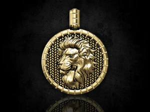 Lion Zodiac pendant 3D Print Model