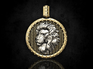Lion Zodiac pendant Modèles 3D en vedette