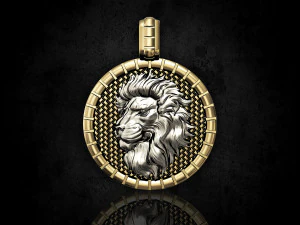 Lion Zodiac pendant 3D Print Model