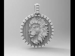 Lion Zodiac pendant Modèles 3D en vedette