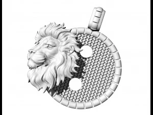 Lion Zodiac pendant 3D Print Model