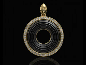 घूमता हुआ पेंडेंट 3D प्रिंट मॉडल