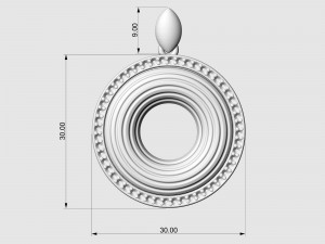 Swirl pendant Modello di stampa 3D