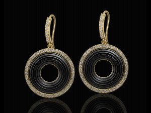 Swirl earrings 3D Print Model