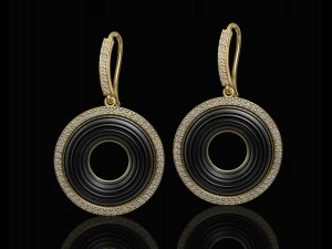 Wirbelohrringe 3D Druckmodell