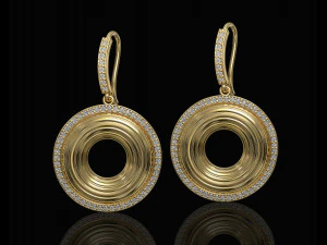 Swirl earrings 3D Print Model