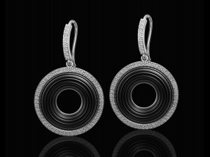 Swirl earrings 3D Print Model