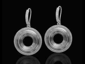 Swirl earrings 3D Print Model