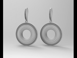 Swirl earrings 3D Print Model