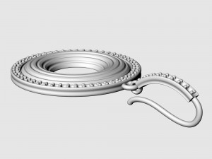 Swirl earrings 3D Print Model