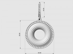 Swirl earrings 3D Print Model