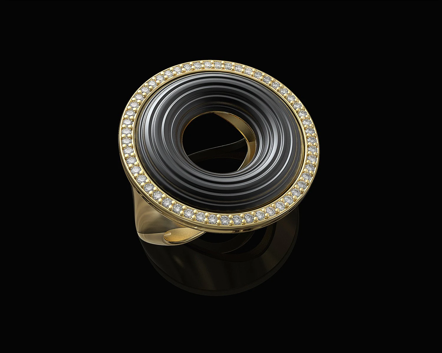 Anillo de remolino Modelo de impresión 3D .c4d .max .obj .3ds .fbx .stl .blend