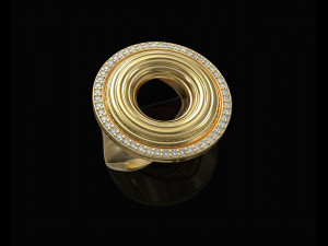 Swirl Ring 3D प्रिंट मॉडल