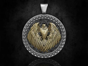 Підвіска з орлом-нападником 3D Принт Модель