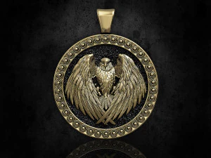 Підвіска з орлом-нападником 3D Принт Модель