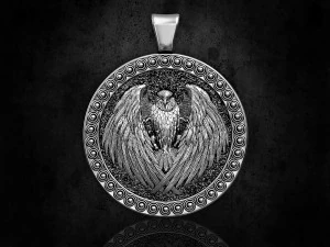 Підвіска з орлом-нападником 3D Принт Модель