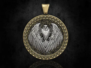 Підвіска з орлом-нападником 3D Принт Модель