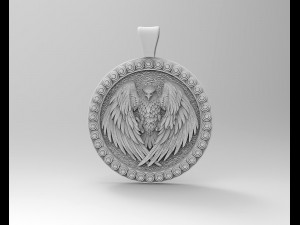 The attacker eagle pendant 3D Принт Модель