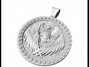 The attacker eagle pendant 3D Принт Модель