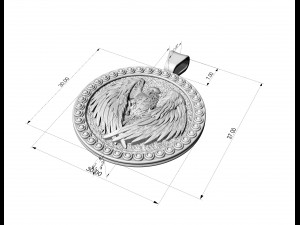 The attacker eagle pendant 3D Принт Модель