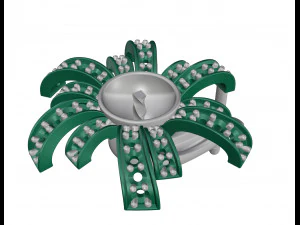 Pearl fan earrings 3D Print Model