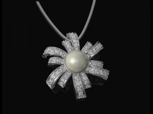 Pearl fan pendant Modelo de impresión 3D