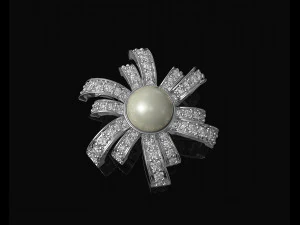 Pearl fan pendant 3D Print Model