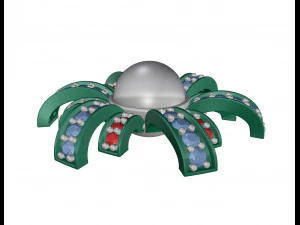 Pearl fan pendant 3D Print Model