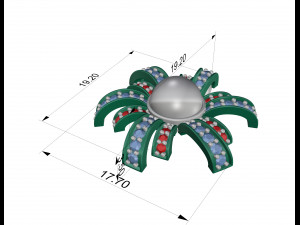 Pearl fan pendant Modelo de impresión 3D