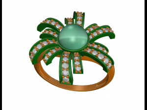 Pearl fan ring 3D 打印模型
