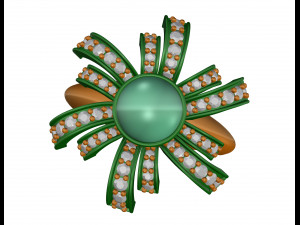 Pearl fan ring 3D 打印模型