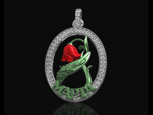 Mapta Rose pendant 3D-printmodel