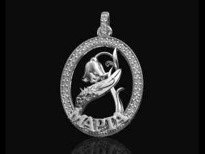 Mapta Rose pendant 3D-printmodel