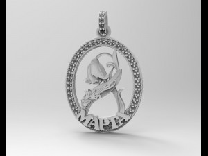Mapta Rose pendant 3D-printmodel