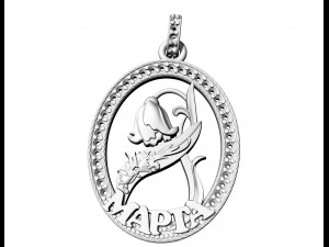Mapta Rose pendant 3D-printmodel